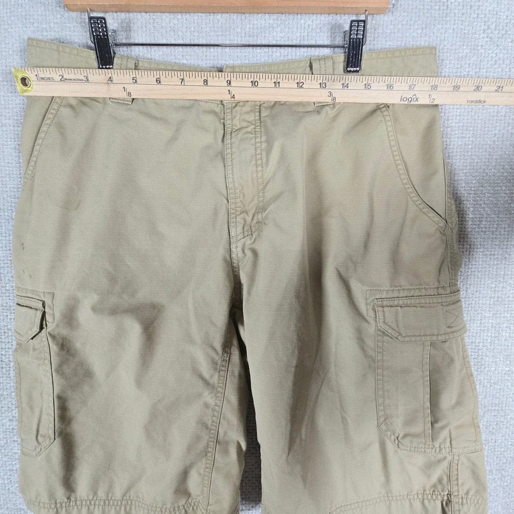 The North Face Mens Tan Ripstop Cargo Shorts Fits‎ 36 Hiking Utility Khaki